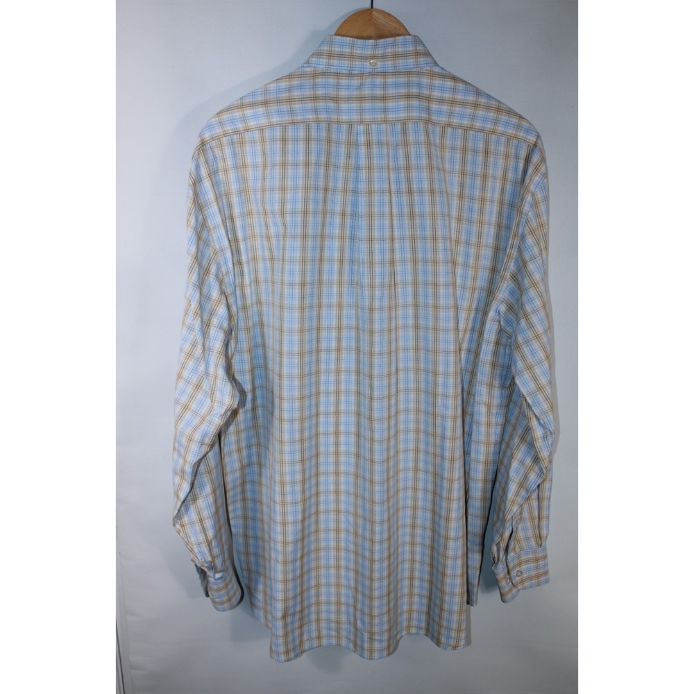 Canali Men's XL Multicolor Plaid Long Sleeve Dress Shirt - Picture 12 of 13
